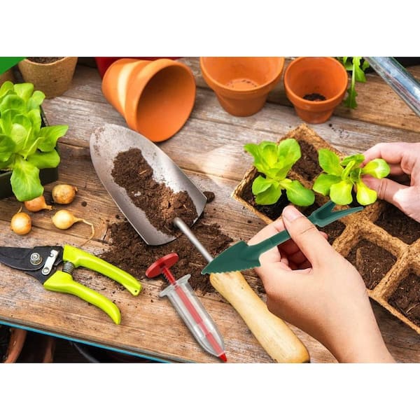 ITOPFOX Mini Sowing Seed Dispenser, Small Seed Spreader with Seedlings  Dibber Widger for Garden (6-Pieces) HSSA01-2OT152 - The Home Depot