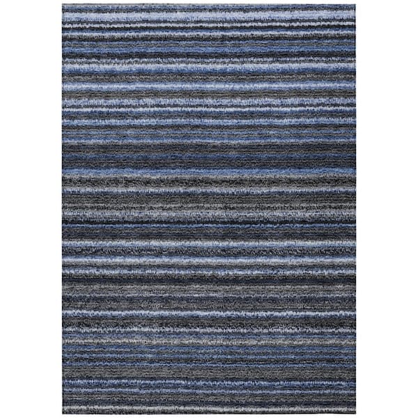Chantille ACN598 Blue 5 ft. x 7 ft. 6 in. Machine Washable Indoor/Outdoor Geometric Area Rug