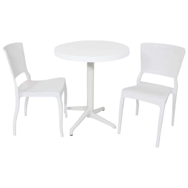 White Resin Patio Table Set Patio Ideas