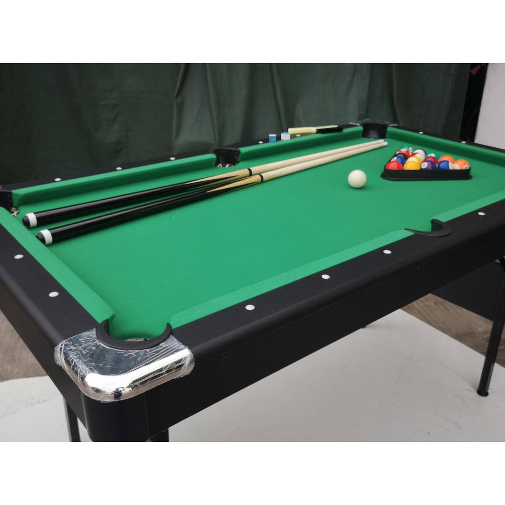 Green Foldable 3-in-1 Pool and Ping Pong Table