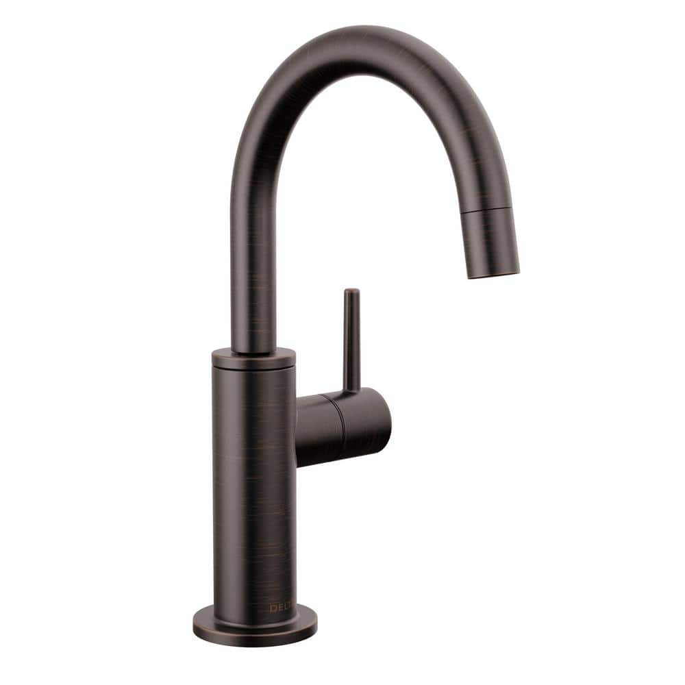 Delta Contemporary Round Single Handle Beverage Faucet in Venetian ...