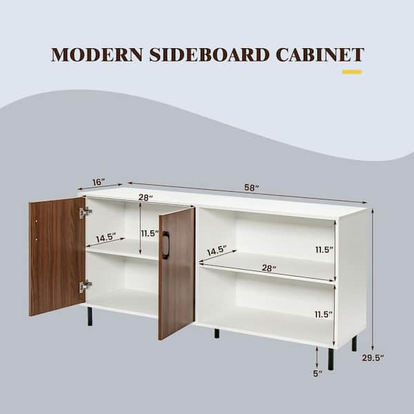 https://images.thdstatic.com/productImages/54161dca-1dc0-49e4-bed0-1b39156bc48c/svn/walnut-white-gymax-sideboards-buffet-tables-gym11076-c3_600.jpg