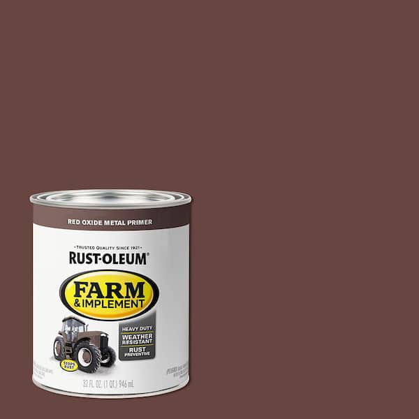 Rust-Oleum 1 qt. Farm & Implement Red Oxide Metal Primer (2-Pack)