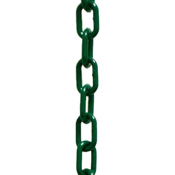 2 in. (#8, 51 mm) x 25 ft. Evergreen Plastic Chain