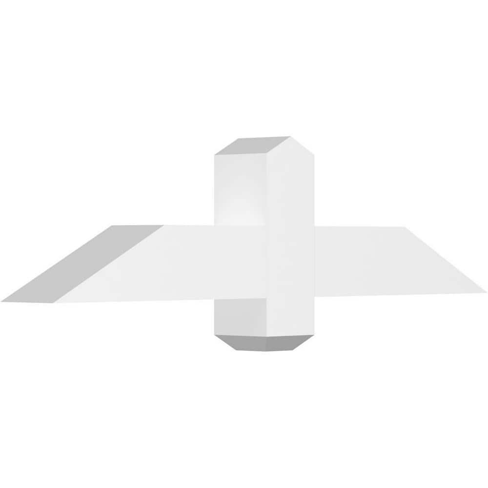 36 in. W x 9 in. H x 4 in. D x 4 in. F, 6/12 Pitch, Eugene Signature Urethane Gable Bracket, Primed Tan price history on PriceWatchPro
