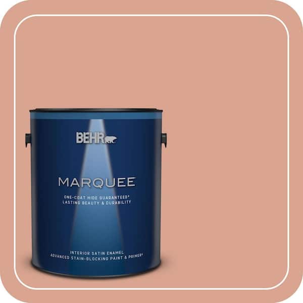 BEHR MARQUEE 1 gal. Home Decorators Collection #HDC-CT-13 Apricotta Satin Enamel Interior Paint & Primer