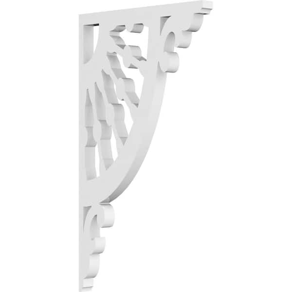 Ekena Millwork 5/8 in. W X 7 in. D X 12 in. H Wagon Wheel Bracket