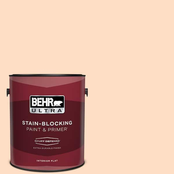 BEHR ULTRA 1 gal. #260C-2 Salmon Creek Extra Durable Flat Interior Paint & Primer