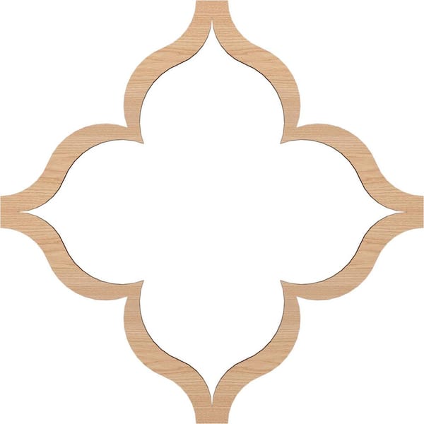 Ekena Millwork Large May Fretwork 3/8 in. x 6 ft. x 6 ft. Brown Wood Decorative Wall Paneling 1-Pack