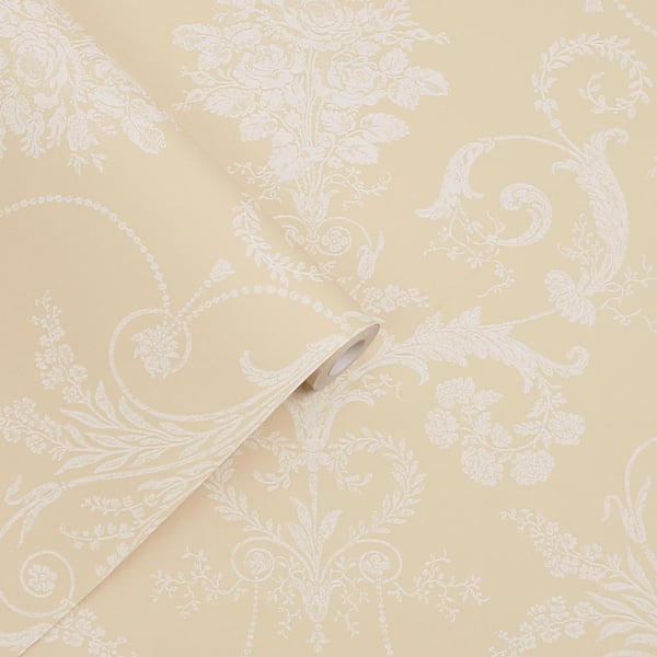 Josette dove grey/white Wallpaper | InteriorStore.eu