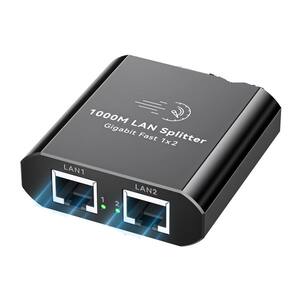 Répartiteur Ethernet KiWiBiRD 3 Ports 1000 Mbps - Splitter RJ45 Pour Routeur, PC, PS5, TV Box - Compatible Cat 8/7/6/5