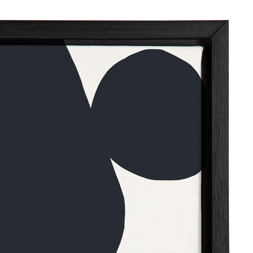 Quiet Jungle Black and White Abstract Canvas Art