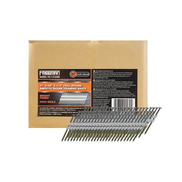 2-3/8 in. x 0.113 in. 21-Degree Plastic Collated Smooth Shank Brite Coated Framing Nails (2000-Count)