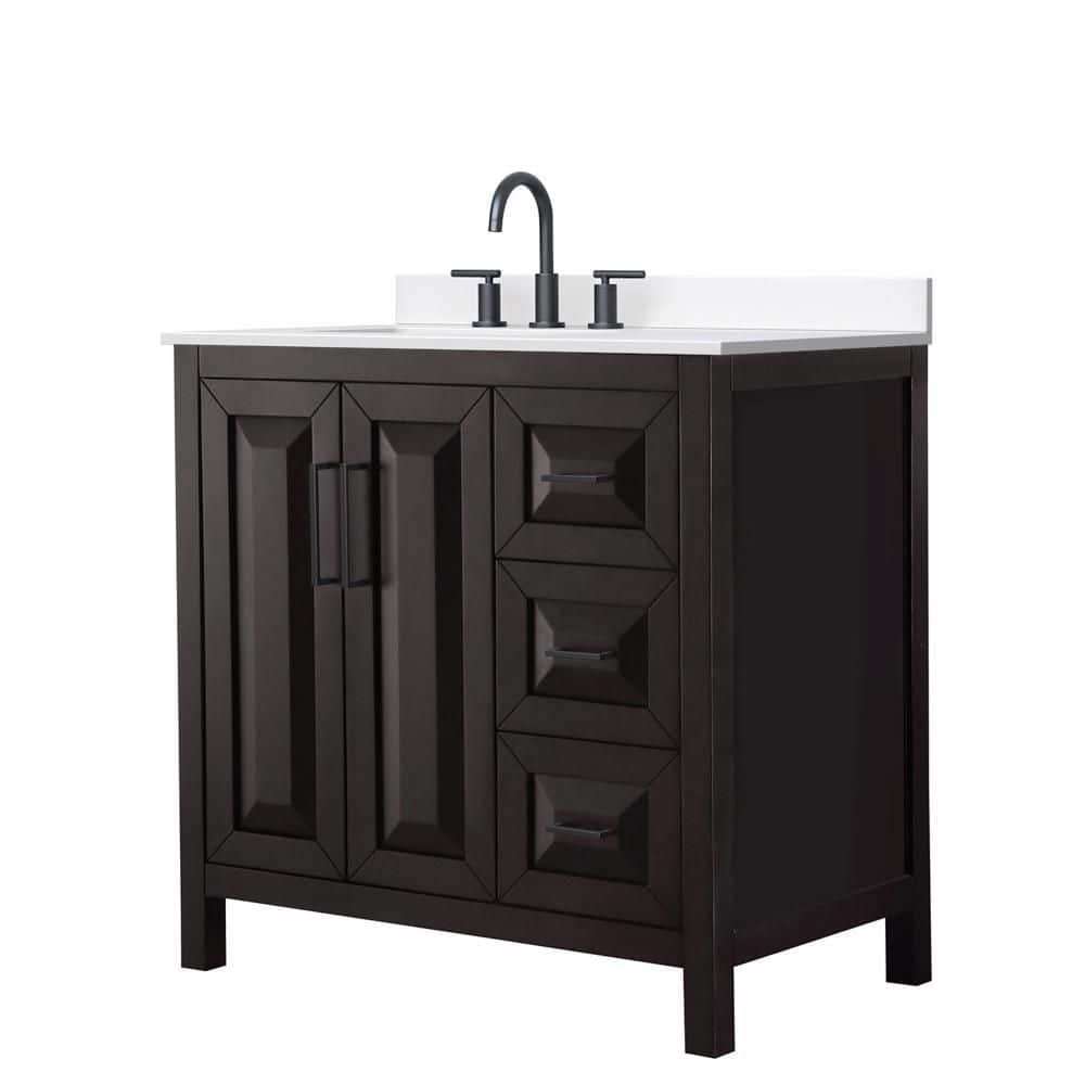 Daria 36 in. Single Freestanding Dark Espresso Bath Vanity with Top price history on PriceWatchPro