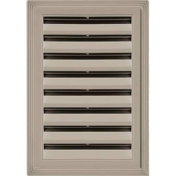 Builders Edge 12 in. x 18 in. Rectangle Gable Vent #097 Clay
