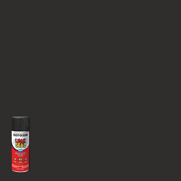 Rust-Oleum Stops Rust 12 oz. LeakSeal Black Flexible Rubber Coating Spray Paint (3-Pack)