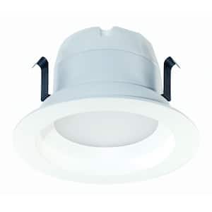 ProLED 4 in. 65-Watt Equivalent Warm White Dimmable CEC JA8 Integrated LED Retrofit White Recessed Trim Downlight