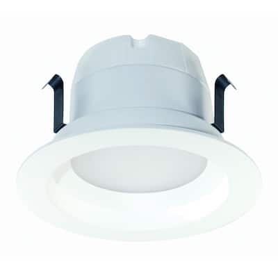 ProLED 4 in. 65-Watt Equivalent Soft White Dimmable CEC JA8 Integrated LED Retrofit White Recessed Trim Downlight