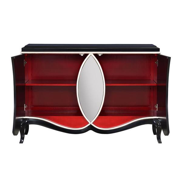 ACME FURNITURE Gold Finish 3-Drawer Accent Chest