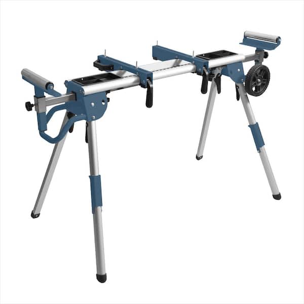 Deluxe Rolling Miter Saw Stand with Trays