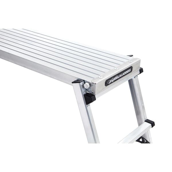 Gorilla Ladders - 47 in. x 12 in. x 20 in. Heavy Duty Aluminum PRO Slim-Fold Work Platform with 300 lb. Load Capacity