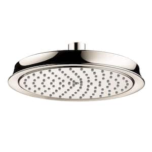 Raindance C 180 1-Spray Patterns with 2.5 GPM 8.375 in. Ceiling Mount Fixed Shower Head in Polished Nickel