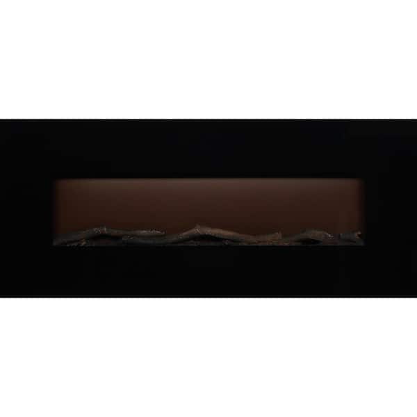 EdenBranch 50 in. LED Wall-Mounted - with Fireplace Home The 141002 Depot Wood Log Effect Electric
