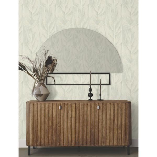 Dicot Light Green Leaf Wallpaper