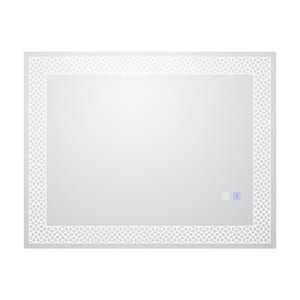 28 in. W x 36 in. H Large Rectangular Frameless Anti-Fog and Touch Sensor Wall Mount LED Bathroom Vanity Mirror