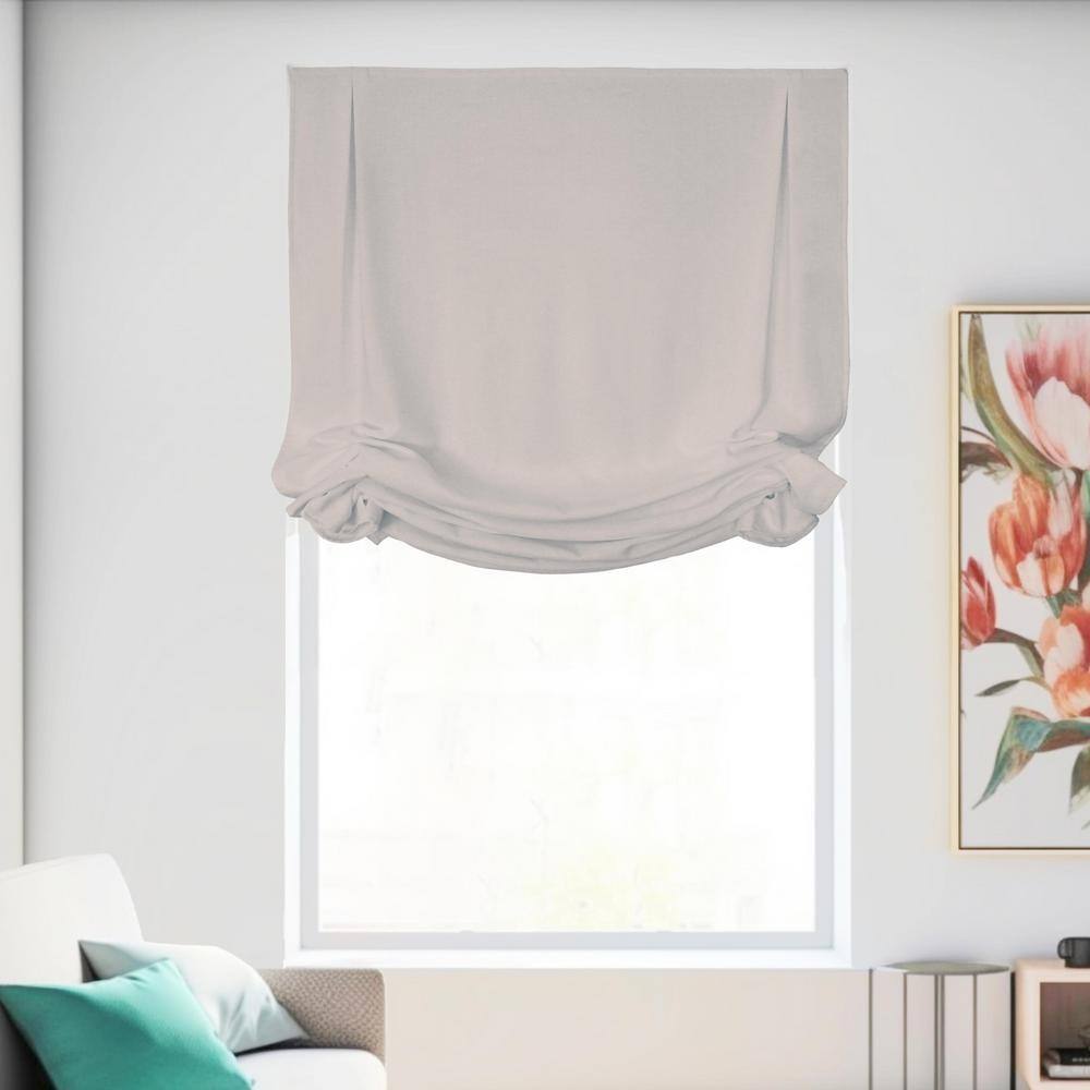 Light Gray Cordless Light Filtering Privacy Polyester Roman Shade 39 in. W x 64 in. L price history on PriceWatchPro