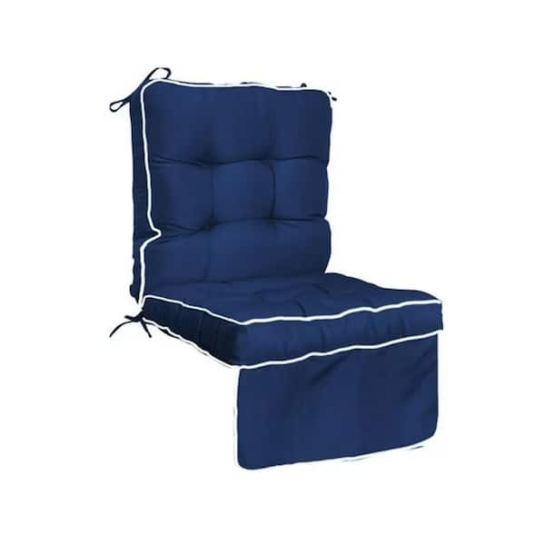 Porch Swing Cushions, Waterproof Rocking Chair Replacement Cushions with Ties, 44*23*4 in. Patio Cushions, Navy Blue
