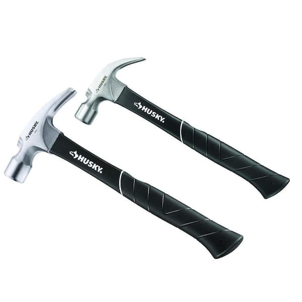 Husky 16 oz. Curved Fiberglass and 20 oz. Straight Fiberglass Hammer