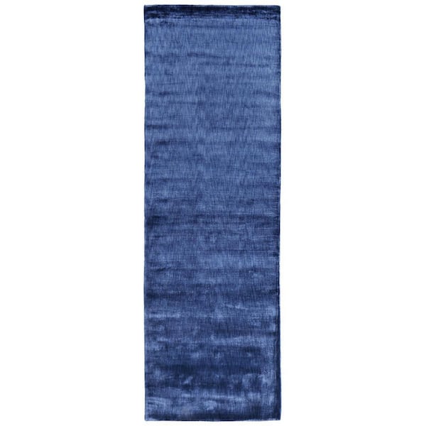 2 x 8 Blue Chevron Runner Rug