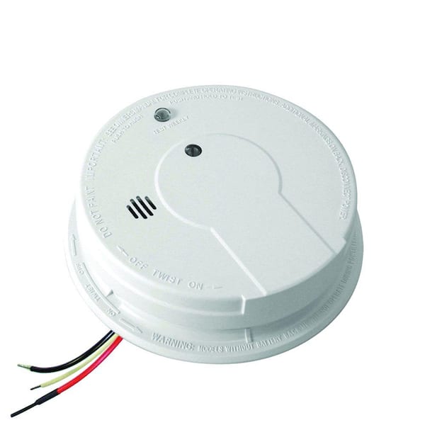 Kidde Firex Hardwired Smoke Detector with 9-Volt Battery Backup