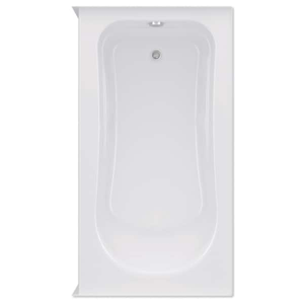 Aquatic Dossi 32 in. x 60 in. Soaking Bathtub Acrylic Left Drain in ...