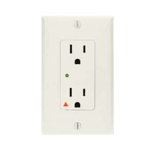 Decora Plus 15 Amp Industrial Grade Isolated Ground Duplex Surge Outlet, White