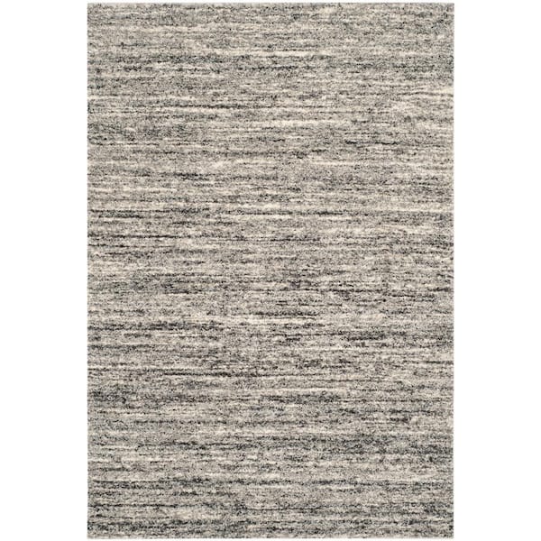 SAFAVIEH Retro Ivory/Gray 4 ft. x 6 ft. Striped Area Rug