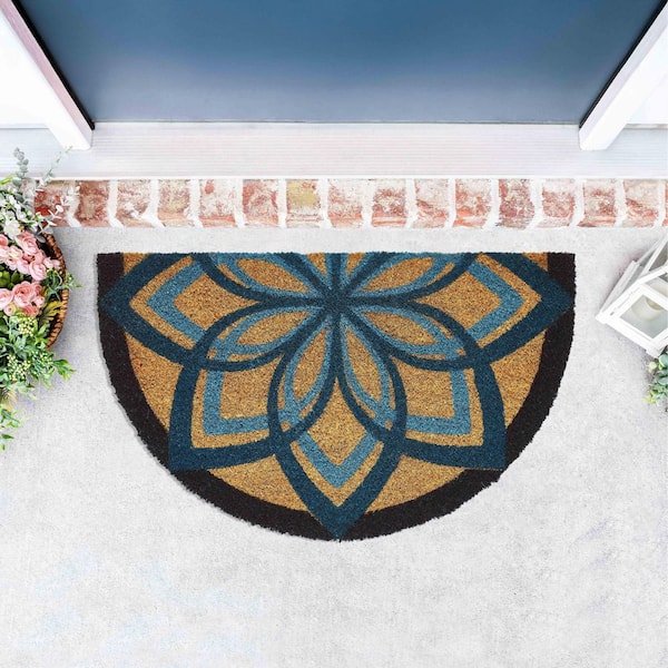 VCNY Home Medallion 18 in. x 30 in. Coir Indoor/Outdoor Door Mat