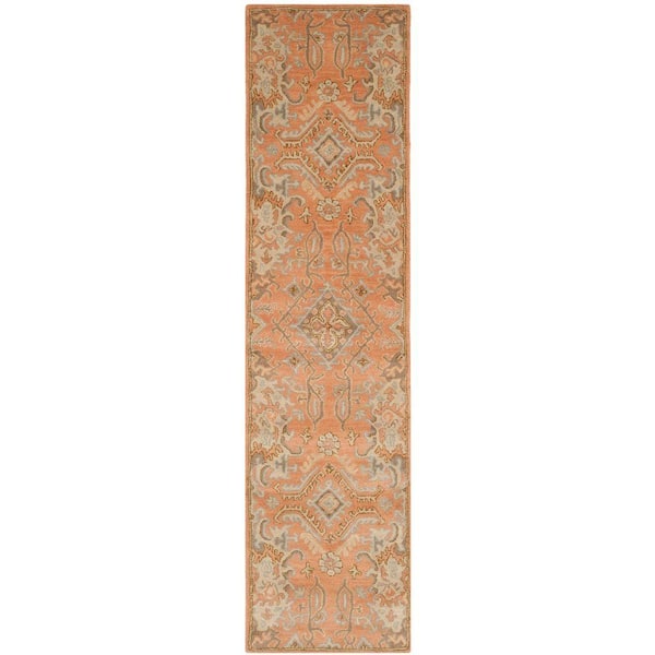SAFAVIEH Wyndham Terracotta 2 ft. x 7 ft. Floral Runner Rug