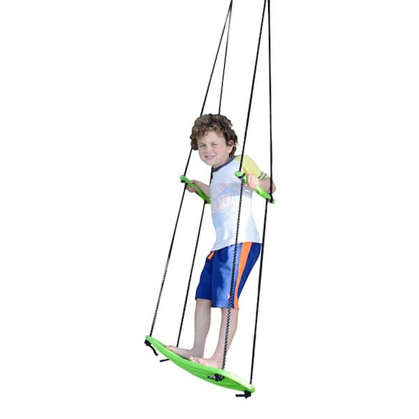 Swurfer Kick Green Stand Up Swing with Rope SW-KICK-G - The Home Depot