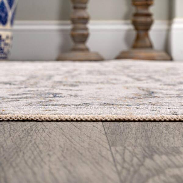 JONATHAN Y Edith Cream/Light Gray 4 ft. x 6 ft. Distressed