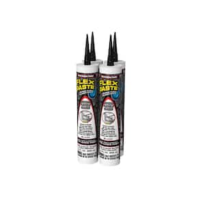 Flex Paste 9 fl. Oz. Black All Purpose Strong Flexible Watertight Multipurpose Sealant (4-Pack)
