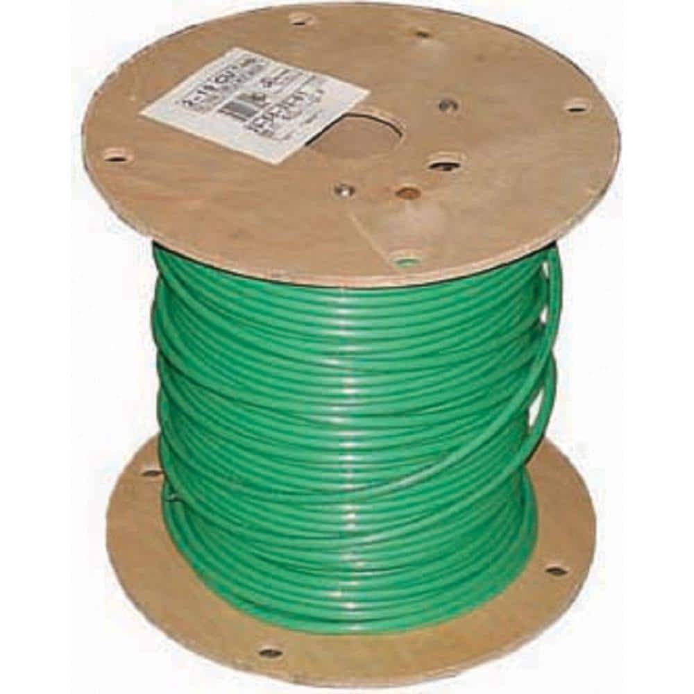 Southwire 1,000 ft. 2 Green Stranded CU SIMpull THHN Wire 29583202