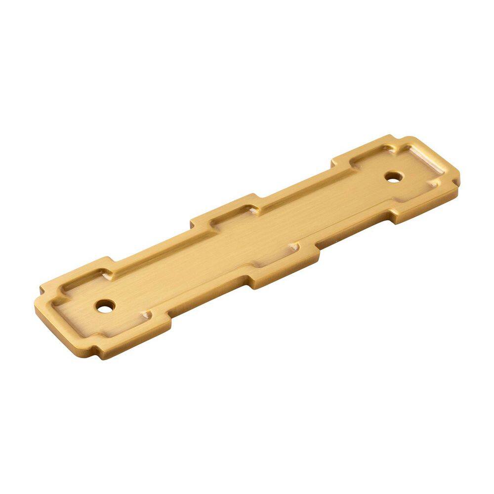 Coventry Collection Pull Backplate 3-3/4 Inch (96mm) Center to Center Brushed Golden Brass Finish Cabinet Backplate price history on PriceWatchPro