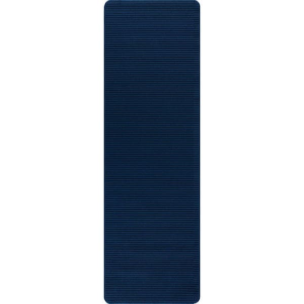 Oasis Non-Slip Navy 2 ft. x 10 ft. Solid Indoor Area Rug