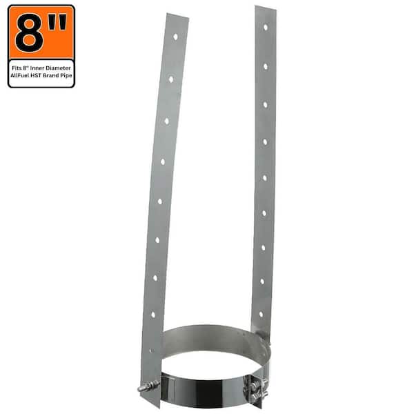 ALLFUEL HST 8 in. x 15 in. Elbow Strap for Double Wall Chimney Pipe