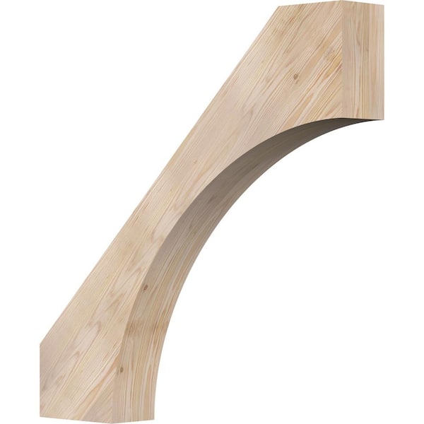 Ekena Millwork 5 1/2"W x 36"D x 36"H Westlake Smooth Knee Brace, Douglas Fir