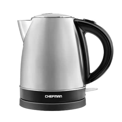 KENMORE 1.7L Cordless 6-Cup Electric Kettle in Silver with 6 Temperature  Pre-Sets, Stainless Steel Tea Kettle KKTK1.7S-D - The Home Depot