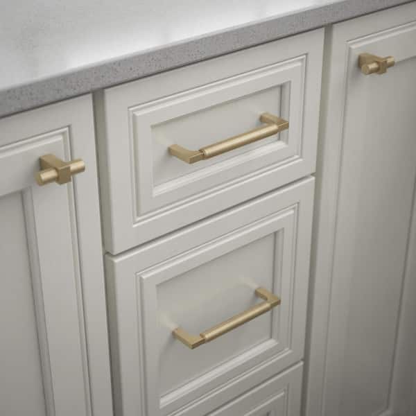 10-Pack Artesia 5-1/16 in. (128 mm) Modern Champagne Bronze Cabinet Drawer Bar Pulls