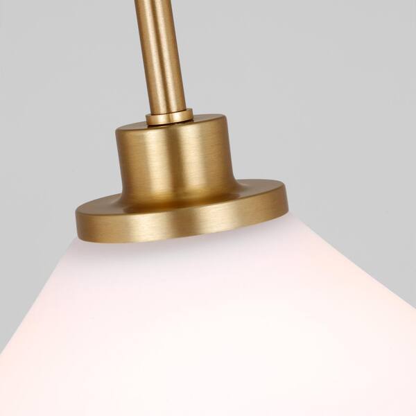 はるるん様 Hampton Bay Cranchester 1-Light Satin Brass Pendant Light